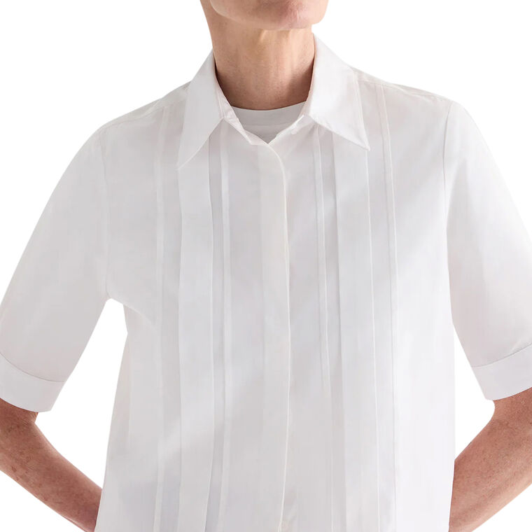 Short Lived Shirt with Pleated Placket image number null