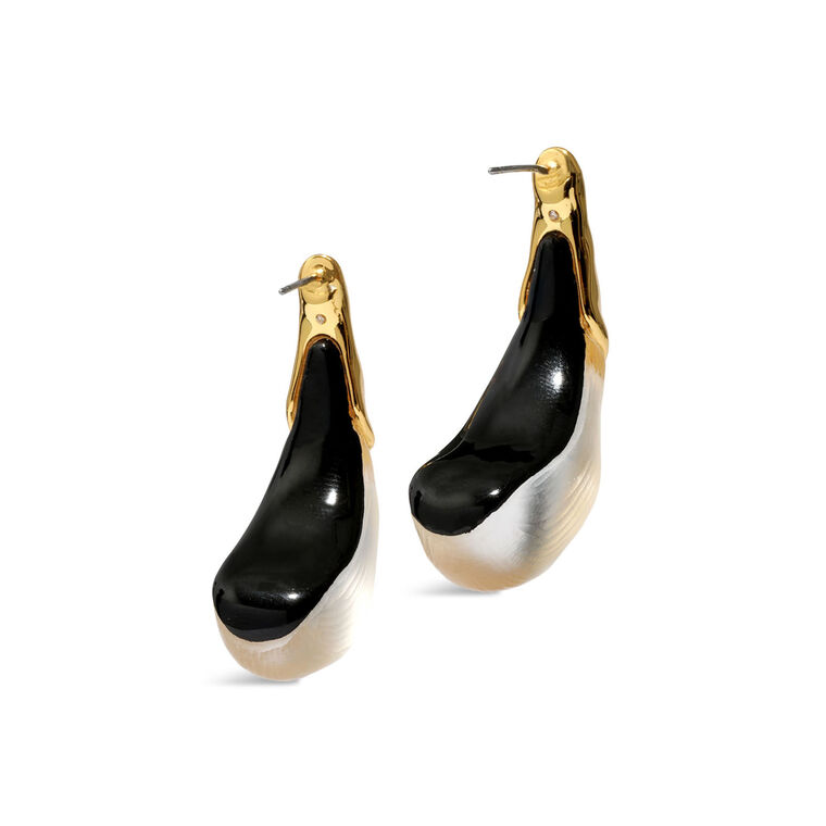 Luminous Liquid Lucite Arched Large Post Earring image number null