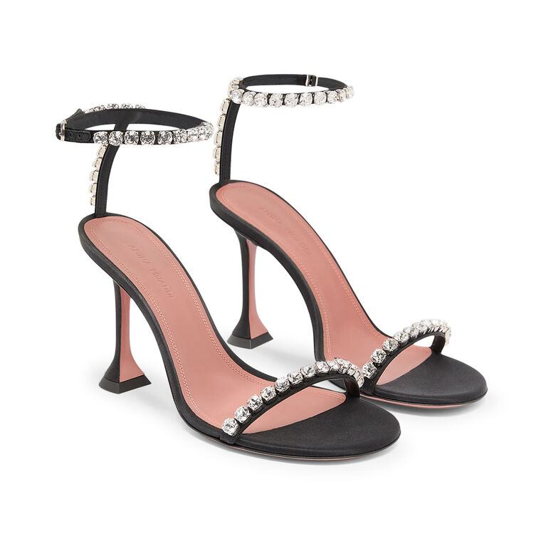 Gigi 95mm Satin Sandal With Crystals image number null