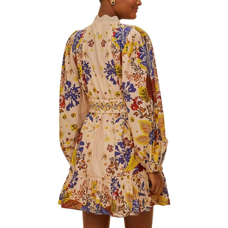 Puff Sleeve Mini Dress image number null