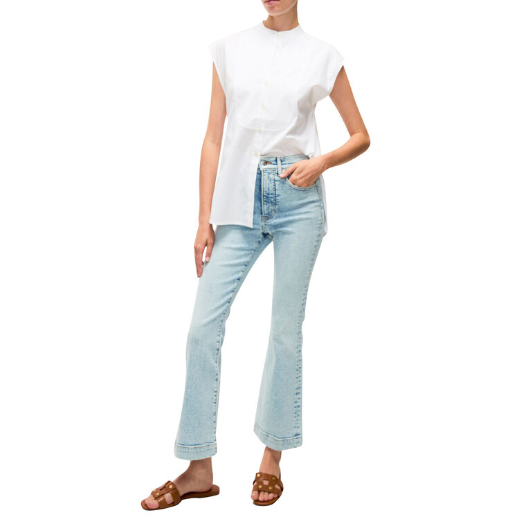 Carson High Rise Ankle Flare Jean image number null