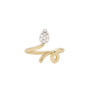 Baby Vine Pave Tendril Ring