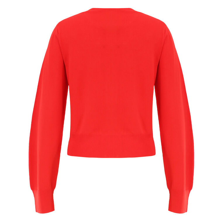 The Ellery Long Sleeve Viscose Shrunken Cardigan image number null