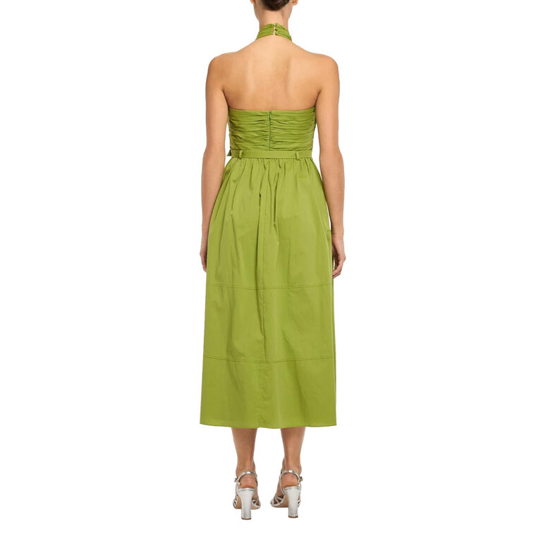 Marcie Sleeveless Halterneck Belted Midi Dress image number null
