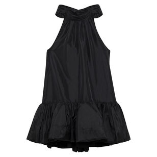 Hope Sleeveless Taffeta Bow Tie Mini Dress