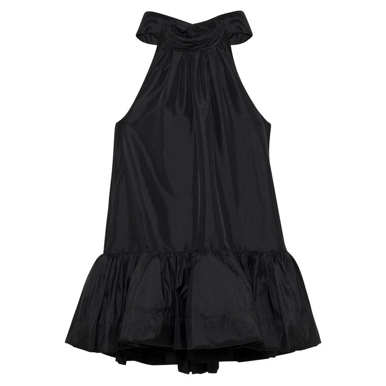 Hope Sleeveless Taffeta Bow Tie Mini Dress image number null