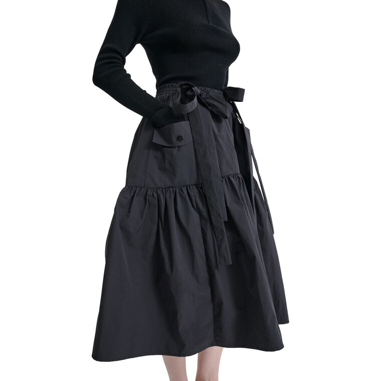 Cai Crisp Ripstop Midi Skirt image number null