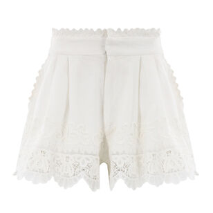 Iyla Soutache Embroidery Pleated Shorts