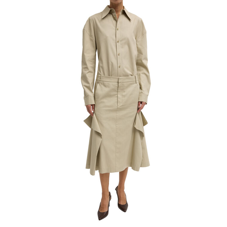 Luxe Spring Twill Hinged Long Sleeve Shirt image number null