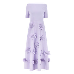 Caseer Off Shoulder Flower Dress