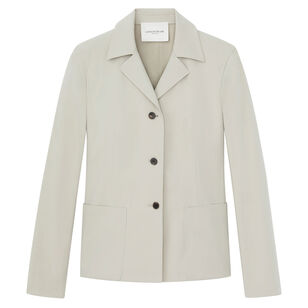 Techno Stretch Twill Patch Pocket Fitted Blazer
