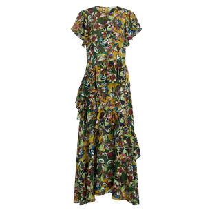 Quinby Short Sleeve Tiered Midi Dress