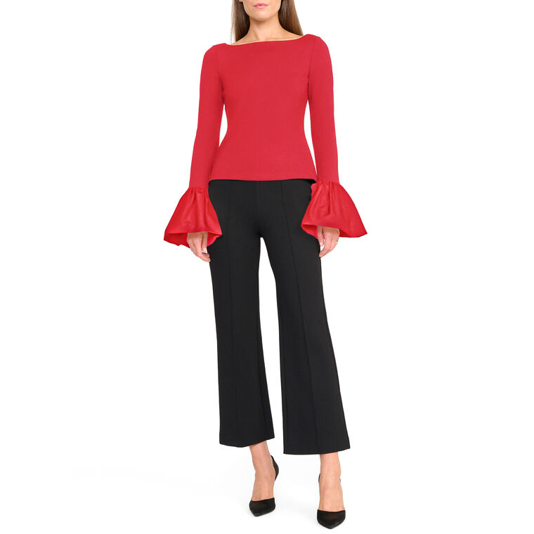Paige Bell-Sleeve Top image number null