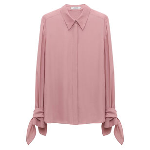 Soft Vibes Long Sleeve Silk Blouse