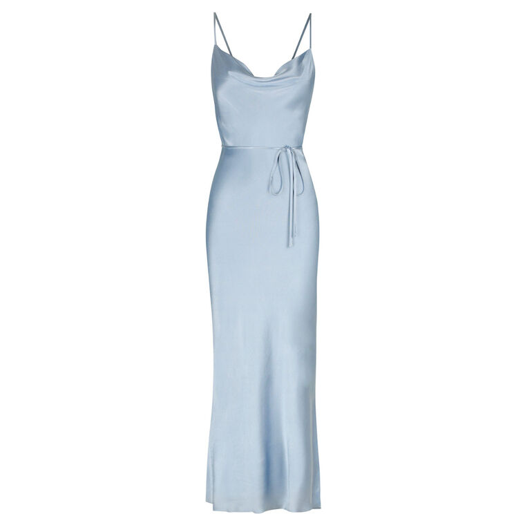 La Lune Bias Cowl Midi Dress image number null