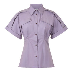 Kade Short Sleeve Button-Up Top