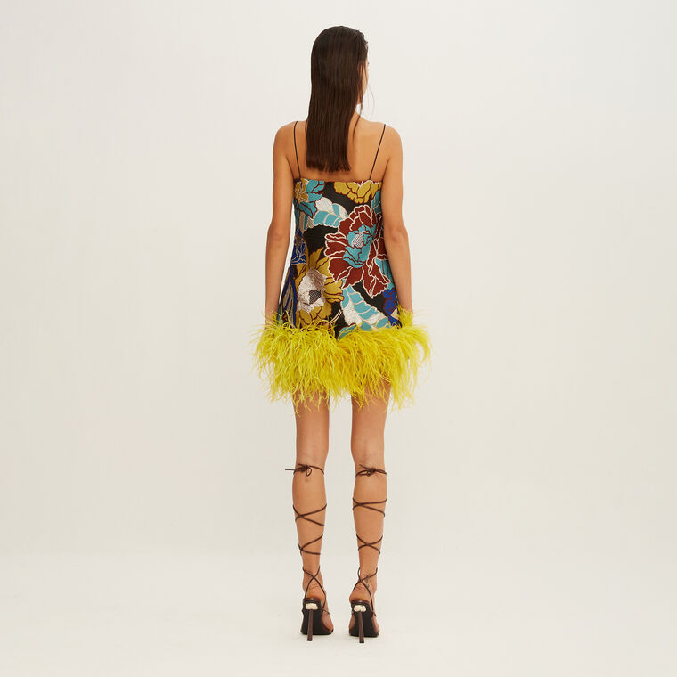 Daria Feather Dress image number null