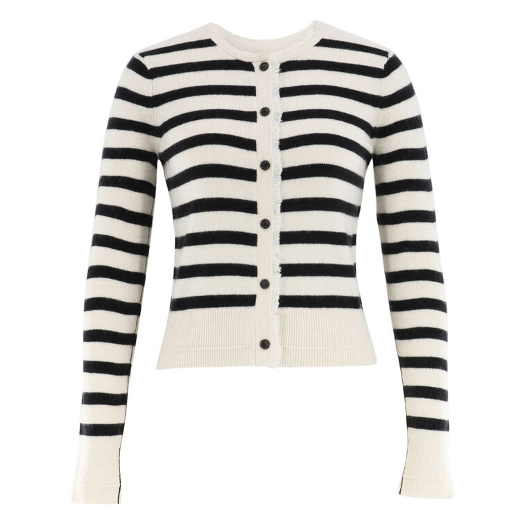 Petite Fringe Long Sleeve Cardigan image number null