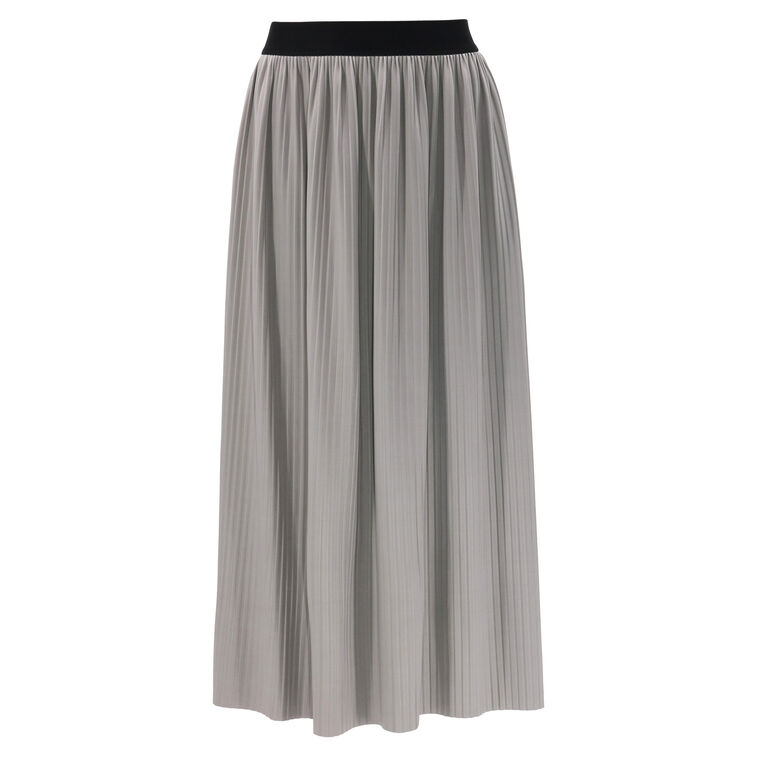 Fantasy Pleated Knit Midi Skirt image number null