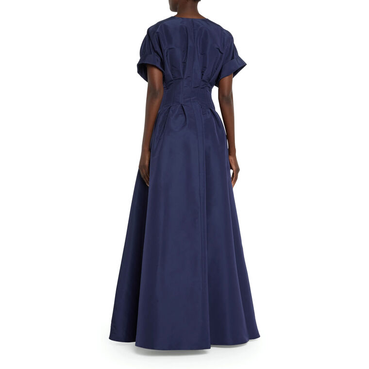 Corset-Waist Button-Front Gown image number null