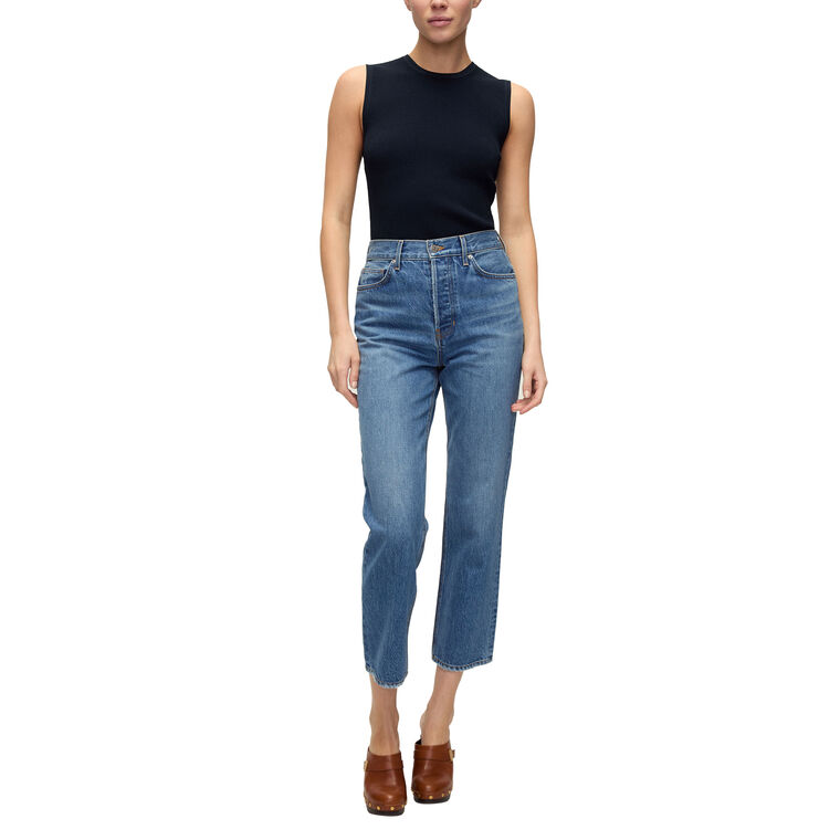 Sid Crewneck Sleeveless Knit Top image number null