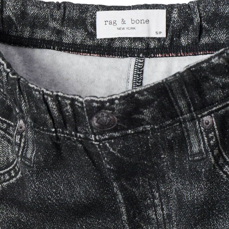 Miramar Fleece Pull On Wide-Leg Jeans image number null