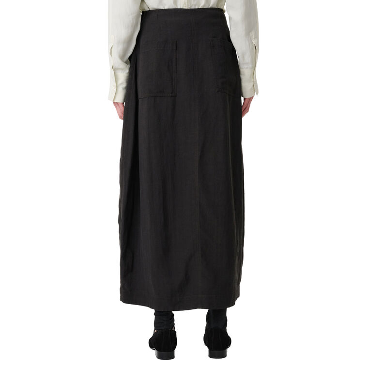 Deep Pleat Curved Skirt image number null