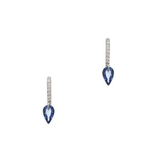 Sapphire Drop Earrings