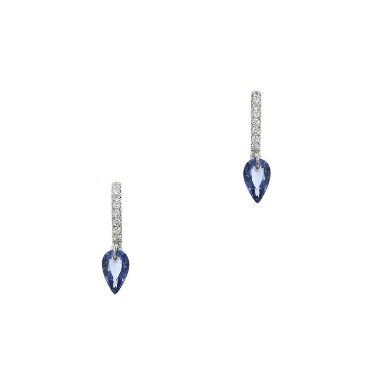 Sapphire Drop Earrings image number null