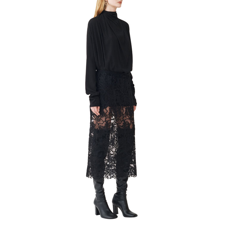 Macrame Lace Midi Skirt image number null