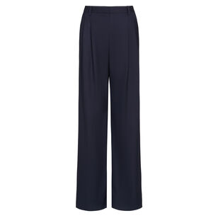 Sulli High-Rise Wide-Leg Wool Pant