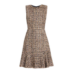 Reilly Sleeveless Tweed Mini Dress