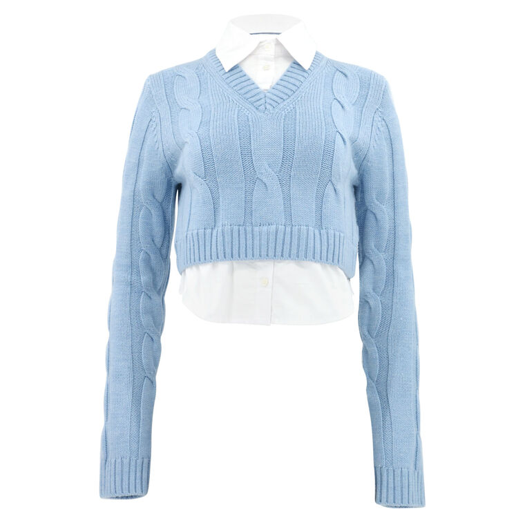 Duke Mixed Media Sweater image number null