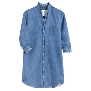 Mary Ruffle Collar Shirtdress