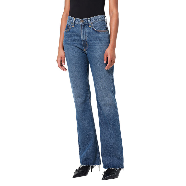 Leena High Rise Baby Flare Jean image number null
