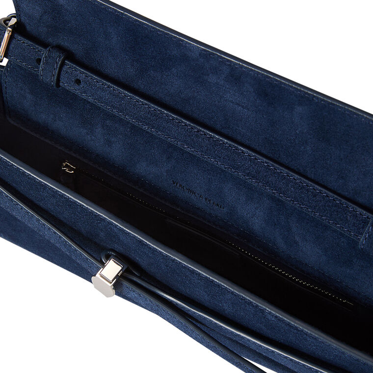 Suede Dash Top Handle Clutch image number null