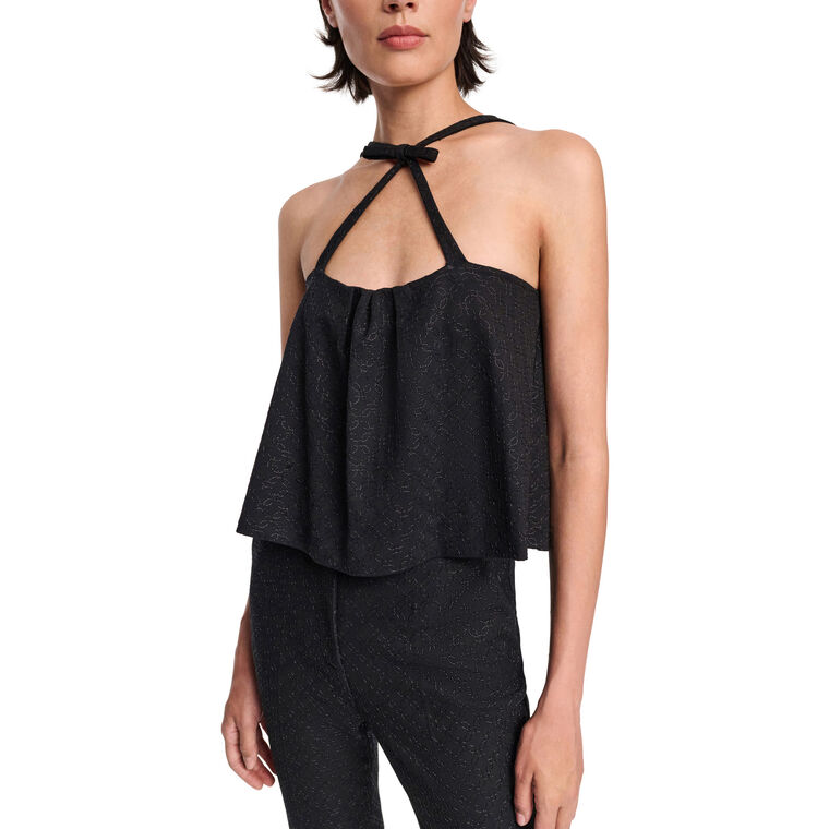 Sparkling Emotions Sleeveless Cutout Top image number null