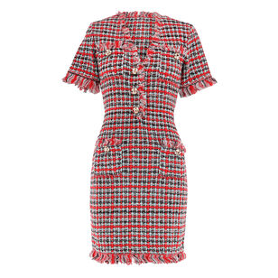 Frayed Knit Mini Dress