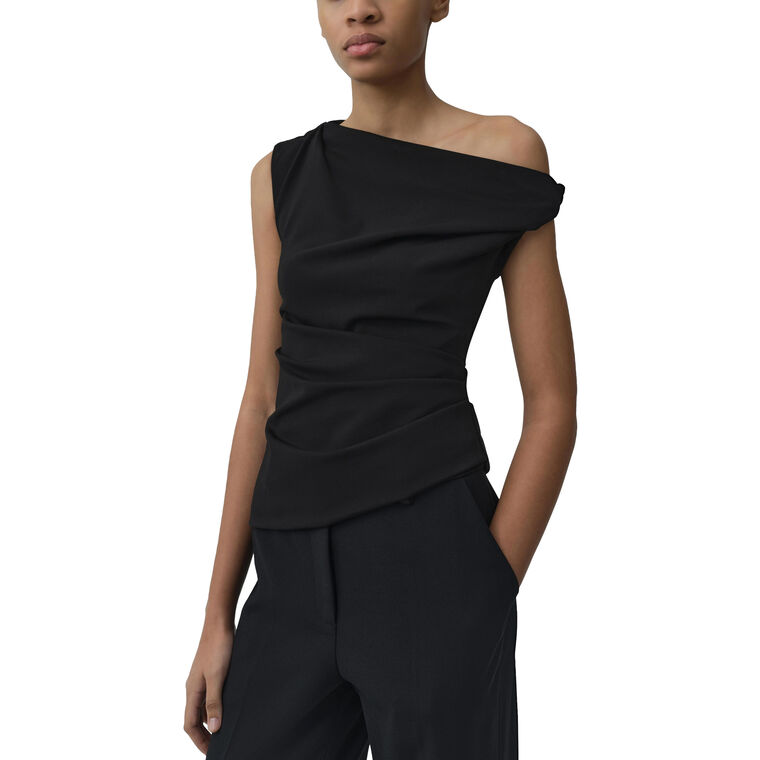 Zerra Draped Top image number null