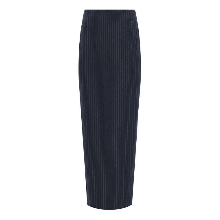 Lucretia Pinstripe Midi Skirt image number null