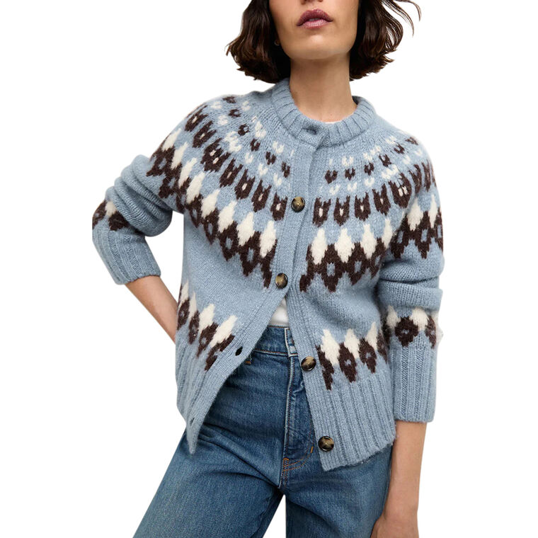 Christina Fair Isle Cardigan image number null