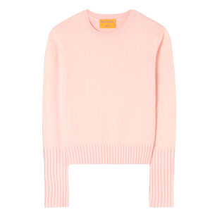 Long Sleeve Sunwash Shrunken Crewneck Sweater