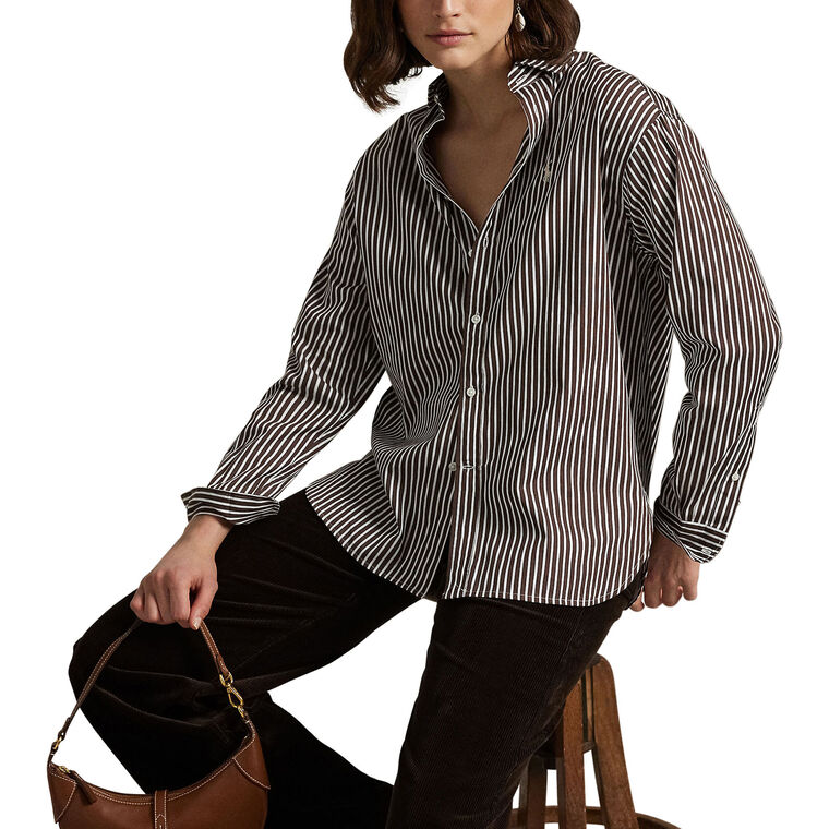 Relaxed Fit Long Sleeve Blouse image number null