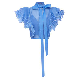Jasmine Applique Flutter Sleeve Top