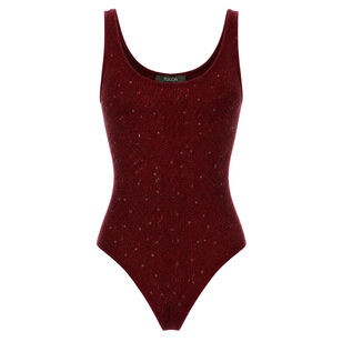 Sheila Sleeveless Scoop Neck Thong Bodysuit