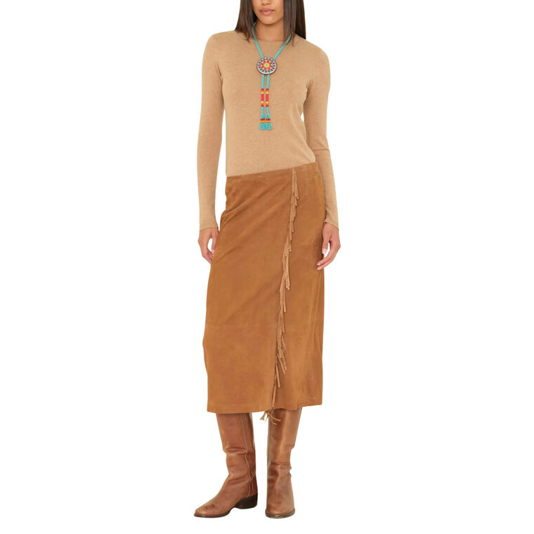 Bonnie Suede Midi Skirt image number null