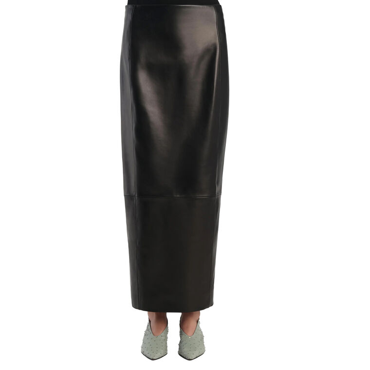 Lyle Leather Skirt  image number null
