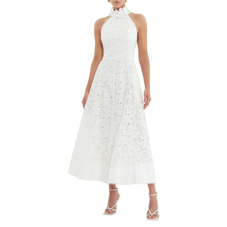 Nuvola Sleeveless Halter Midi Dress image number null