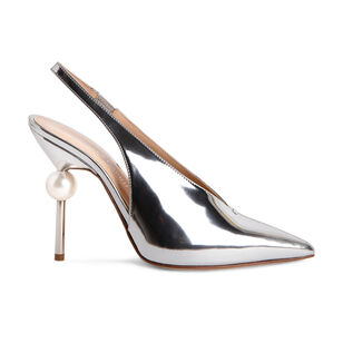 Lucia Metallic Sling With Sphere Heel Lucia Metallic Sling With Sphere Heel