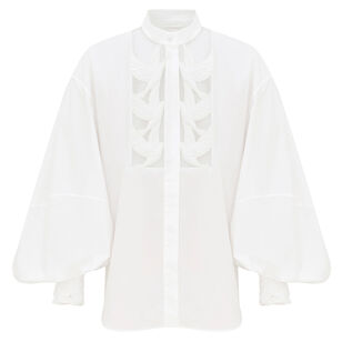 Luna Long Sleeve Applique Blouse